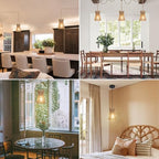 3 Lights Plug in Pendant Light with Cord On/Off Switch - Image 7