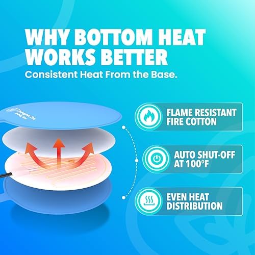 Brewing & Fermentation Heat Pad with Thermostat, 12", Black - Image 3