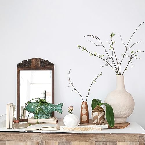 Creative Co-Op Debossed Stoneware Fish Planter with Reactive Glaze, Turquoise - Image 3