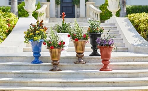 BrylaneHome Traditional Embry Plastic Urn Planter - Image 2