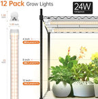 Bstrip 4-Tier Large Plant Shelf with Grow Light, 58x13.8x59in - Image 4