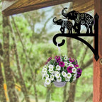 peacoblue Elephant Plant Hanger Bracket, Iron Outdoor Hanging Hook - Image 4