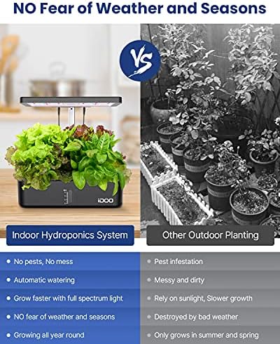 iDOO Indoor Garden Hydroponics Growing System for Growing Plants & Lettuce - Image 5