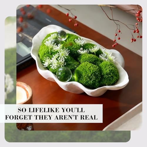 Artificial Shell Moss Bowl Artificially Made Shell Moss Decorative Center Any Decoration Style can be Matched with it. Applicable to Various Places Living Room, Study, Party Venue - Image 6