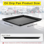 6 Pcs Extra Large Oil Drip Pan, 35.4×24×1.6Inches Oil Drain Pan for Under Car,Plastic Oil Drip Tray for Garage, Fridges, Washing Machines, Cat Litter Box,Keeps Floors Safe & Clean - Image 2