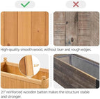Yaheetech 46" Wooden Raised Garden Bed Rectangular Planter Box, 1pcs - Image 7