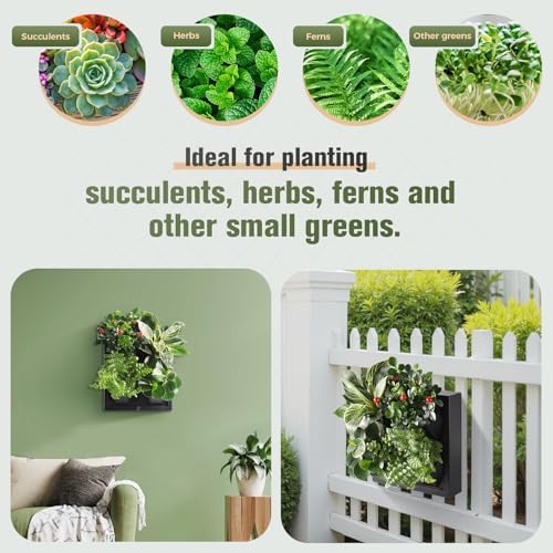 Wall Mounted Planter, Vertical Garden with 4 Grow Pots - Image 3