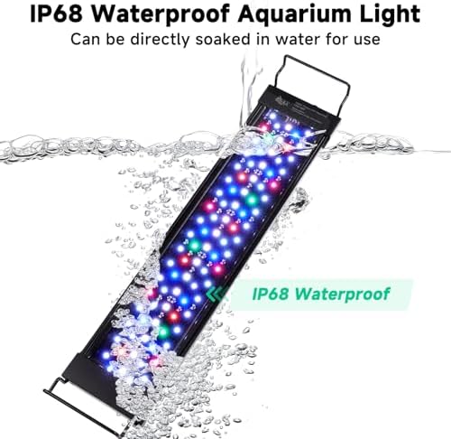 AQQA LED Aquarium Light, 24/7 & DIY Mode Full Spectrum Fish Tank Light - Image 5
