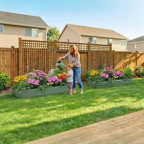 Aoodor 6 x 3 x 1 ft Outdoor Raised Garden Bed - Image 6