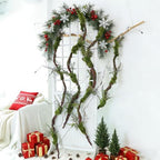 78" Large Bendable Fake Tree Trunk Branch Wall Hanging Moss Vine - Image 2