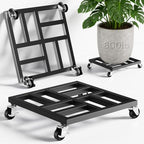 2 Pack 12 Inch Heavy Duty Plant Caddy with Wheels, 800 lbs Capacity Rolling Plant Stand, with Locking Casters, for Large Pots, Washer, Refrigerator & Outdoor Use by Unknown