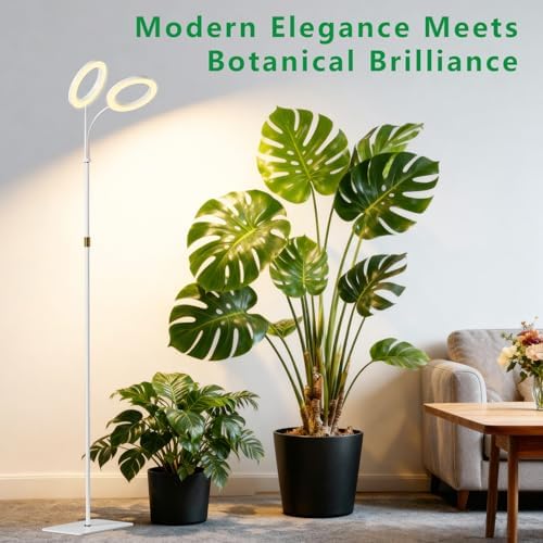 Full Spectrum 68" Floor Grow Lights for Indoor Plants with Base - Image 2