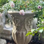 VISIBLE Vintage European Large Garden Urn Planter, Cement and Fiber Flower Pot, Decorative, 24.8 Inche Tall, Make Rust Finished, Wrap Foam Safely Delivered from Local Warehouse (Vintage, Large) - Image 4