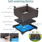 Large Raised Planter Box Outdoor Self Watering 94.4"x15.7"x19.7", Deep Raised Garden Bed - Elevated Garden Box with Drainage Plug, Rectangular Garden Planter Perfect for Patio Balcony Deck - Image 4