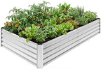 SUPERLELE 6x3x1ft Silver Galvanized Raised Garden Beds Kit by Superlele