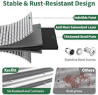 Kesfitt Raised Garden Bed, 5x2x1 FT Galvanized Steel Metal Raised Garden Bed, Oval Open-Bottom Design, 12-Inch Deep for Outdoor Vegetable & Herb Gardening, Silver - Image 2