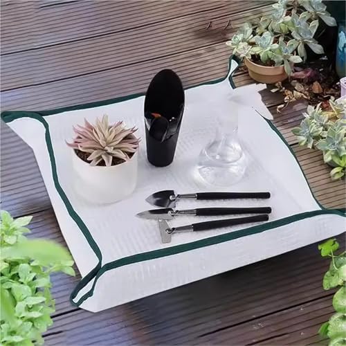 2 PCS Plant Repotting Square Mat Waterproof Transplanting Bonsai Mud Prevention(50x50cm) - Image 3