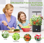Indoor Garden Growing Systems Self-Watering Plant Pot Smart Gardening System with 17 Watts LED Grow Light Auto Timer Gardening Plant Gifts for Mom Plant Pot for vegetables herbs(No Seeds&Soil) - Image 5