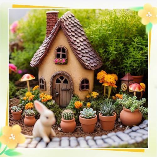 Maxdot 36 Pcs Small Terracotta Pot Tiny Clay Pots Bulk, 1.34 Inch, 6 Style - Image 5