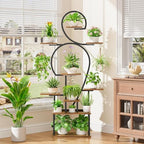 Plant Stand Indoor with grow lights: 9 Tiered Large Plant Shelf with Lights, 64" Multi Tier Tall plant stand for indoor growing Llighted Corner Plant Rack - Image 6
