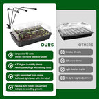 SOLIGT 60 Cell Seed Starter Tray Kit with Grow Light and Heat Mat - Image 3