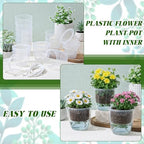 Self Watering Plant Pots, 3.5'', Transparent, 18 Pcs - Image 5