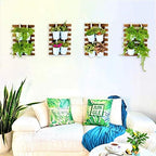 ShopLaLa Wall Planters (40cm, 4 Pack) Wooden Hanging Planter for Air Plants - Image 3