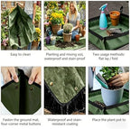 Large Plant Transplanting Mat Thickened Potting Mat Succulents Gardening Tray Portable Repotting Pad Succulents Potting - Image 7
