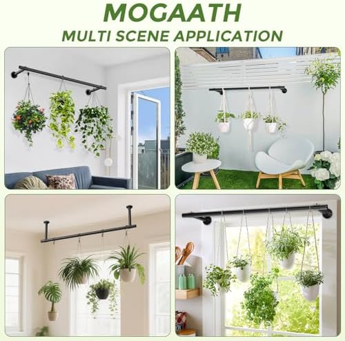 2 Pack Window Plant Hanger Indoor, 32 Inch Heavy Duty Plant Hanging Rod - Image 5