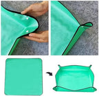 2 PCS Waterproof Foldable Garden Plant Flower Pot Planting Mat Transplanting Mats for Patio - Image 4