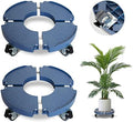 2pk Rolling Plant Stand with Wheels,15-21 Adjustable Heavy Duty Plant Caddy by DOFIMATE
