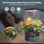 Indoor Garden Growing Systems Self-Watering Plant Pot Smart Gardening System with 17 Watts LED Grow Light Auto Timer Gardening Plant Gifts for Mom Plant Pot for vegetables herbs(No Seeds&Soil) - Image 4