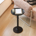 AWASEN Round Side Table, Small End Table for Small Spaces, Round Drink Accent Table Nightstand for Bedroom, Living Room, Corners, Office, Black - Image 5