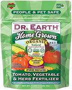 Dr. Earth GL61100518430 Fertilizer & Soil 707P Organic 8 Bud & Bloom Fertilizer in Poly Bag, 4-Pound, 4 lb, Natural & 73416 1 lb 4-6-3 MINIS Home Grown Tomato, Vegetable and Herb Fertilizer - Image 3