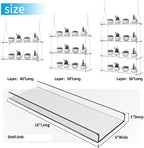 2-Pack Adjustable Clear Acrylic Plant Stands for Windows - Image 2