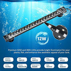 hygger 24/7 Mode Submersible Aquarium LED Light, Full Spectrum Hidden Fish Tank Light with 3 Rows Beads 7 Colors Auto On Off Sunrise-Daylight-Moonlight, Adjustable Timer Brightness - Image 5