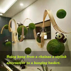 Round Faux Moss Balls Outdoor Dia 6in, Green Grass Plant Ball Spheres, Topiary Ball Artificial Outdoor, Artificial Grass Pendant Ceiling, Garden Spheres Decorative - Image 3