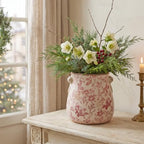 Antique Ceramic Planter & Vase for Home Decor, Rustic Farmhouse Flower Pot - Image 6