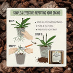 Organic Orchid Bark Potting Mix – Natural Bark for Orchids, Promotes Healthy Root Growth & Soil Aeration (3/8", 40 Quarts) - Image 6