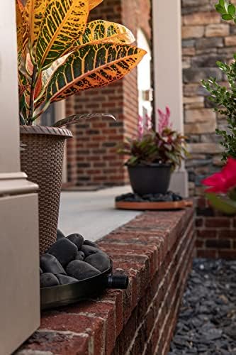 Drain Away Black 12 inch Plant Saucer Heavy Duty Drain Tray for Large Pots Indoor Outdoor Waterproof UV Resistant | Protect Floors Decks | 12in 15in 22in | White Gray Terra Cotta Black - Image 4