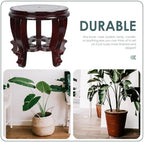 Hemoton Wooden Planter Stand Oriental Style Plant Stand - Image 5