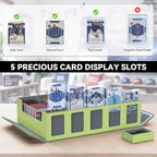 Kabinka Soccer Card Storage Box with Window Display, 5-Row Sport Card Storage Box, 3900+ Card Deck Box for Soccer Sports Card TCG, 5 Top Loaders, 5 Stoppers, 48 Dividers, 1 Dice Tray (Soccer 3) - Image 5