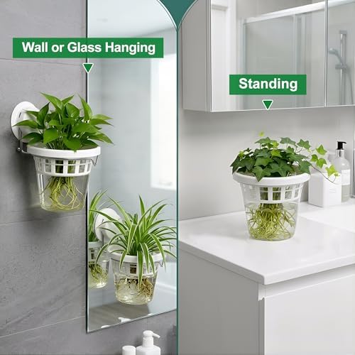 3-Pack Window Propagation Stations Hanging Clear Planter with Suction Cup - Image 6