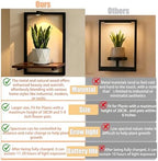 Wall Floating Plant Shelf With Full Spectrum Grow Light, 2 Set, Hold 30LB - Image 6
