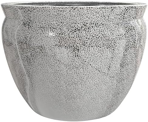 Red Lantern 12" Silver Crackle Fishbowl - Image 6