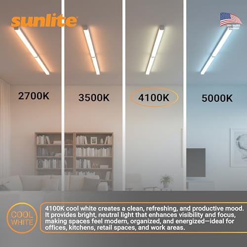 Sunlite 30425 F39T5/841/HO 34-Inch T5 Linear Fluorescent Lamp, 39 Watts, 3100 Lumens, 4100K Cool White, Miniature G5 Bi-Pin Base, ROHS Compliant, High Performance Straight Tube, 40 Pack - Image 7