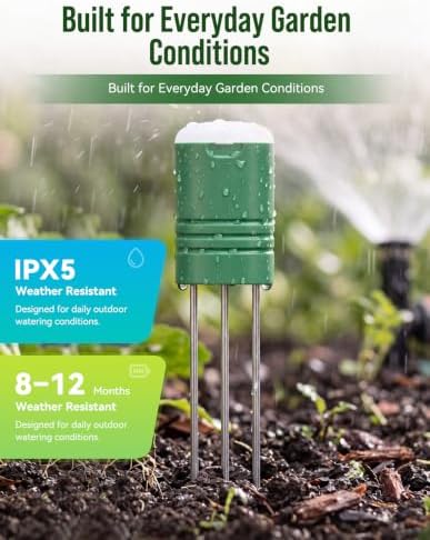 NexusLab Wireless Soil Moisture Meter with LCD Receiver, 2-Sensor 3-in-1 Plant Monitor for Moisture, Temperature, and Light, Indoor and Outdoor Garden Plants - Image 6