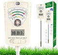 Soil Test Kit, 7-in-1 Soil Moisture Meter, Dual Screen Soil Tester, Moisture/pH/Temperature/Sunlight/Air Humidity/Fertility, Perfect for Farming, Gardening, Lawns, Outdoor-Lvory White by BDZMLITE