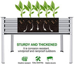 Land Guard Galvanized Raised Garden Bed with Legs, 48×24×32in Large Metal Elevated Raised Planter Box with Drainage Holes for Backyard, Patio, Balcony, 700lb Capacity - Image 4