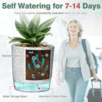6 Pack Self Watering Pots for Indoor Plants, 4/5.5/6.3 Inch Plant Pots - Image 4